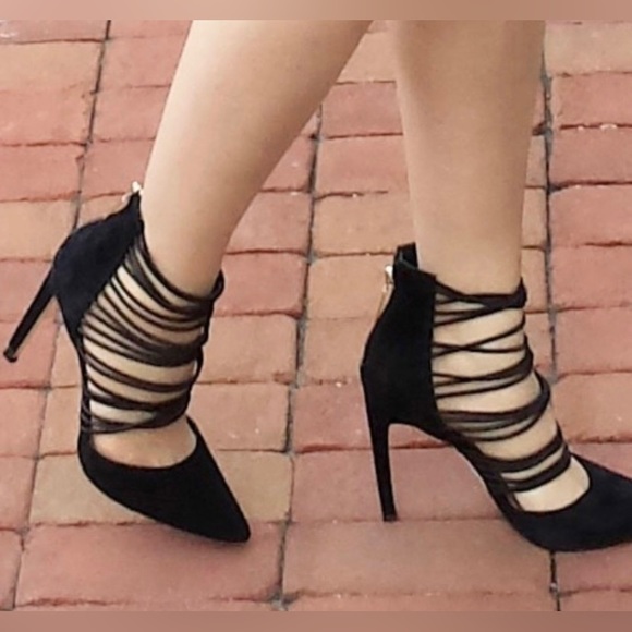 BCBG GENERATION-Caliko suede strappy elastic pumps. Size 10M - Picture 2 of 12